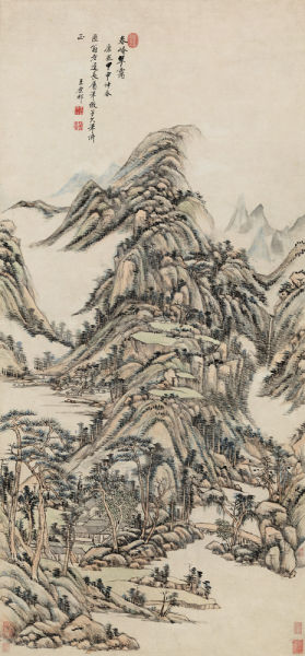 王原祁《春崦翠霭》