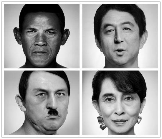 获大奖的《人工剧团??领导者》。张巍运用电脑合成，将数以百计真实的无名演员的面部局部重新拼贴组合，利用每个人和领导人形象之间的微小相似点，塑造出虚拟但几可乱真的奥巴马、安倍晋三、希特勒、昂山素季等等。