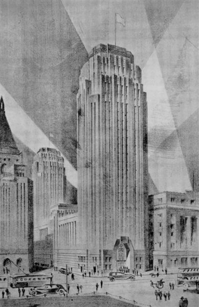 今年参展作品1934的中国银行建筑呈现了中国馆主题。