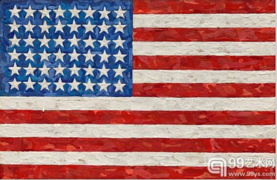 贾斯珀?约翰的作品《旗帜》（Flag）